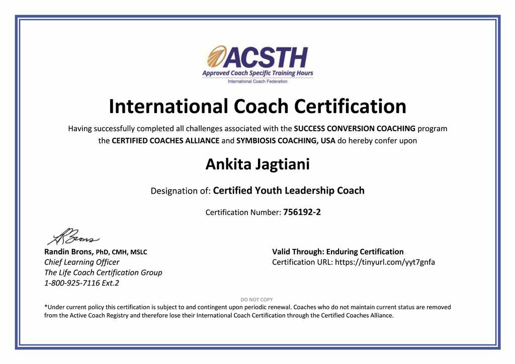 Certified Youth Leadership Coach
